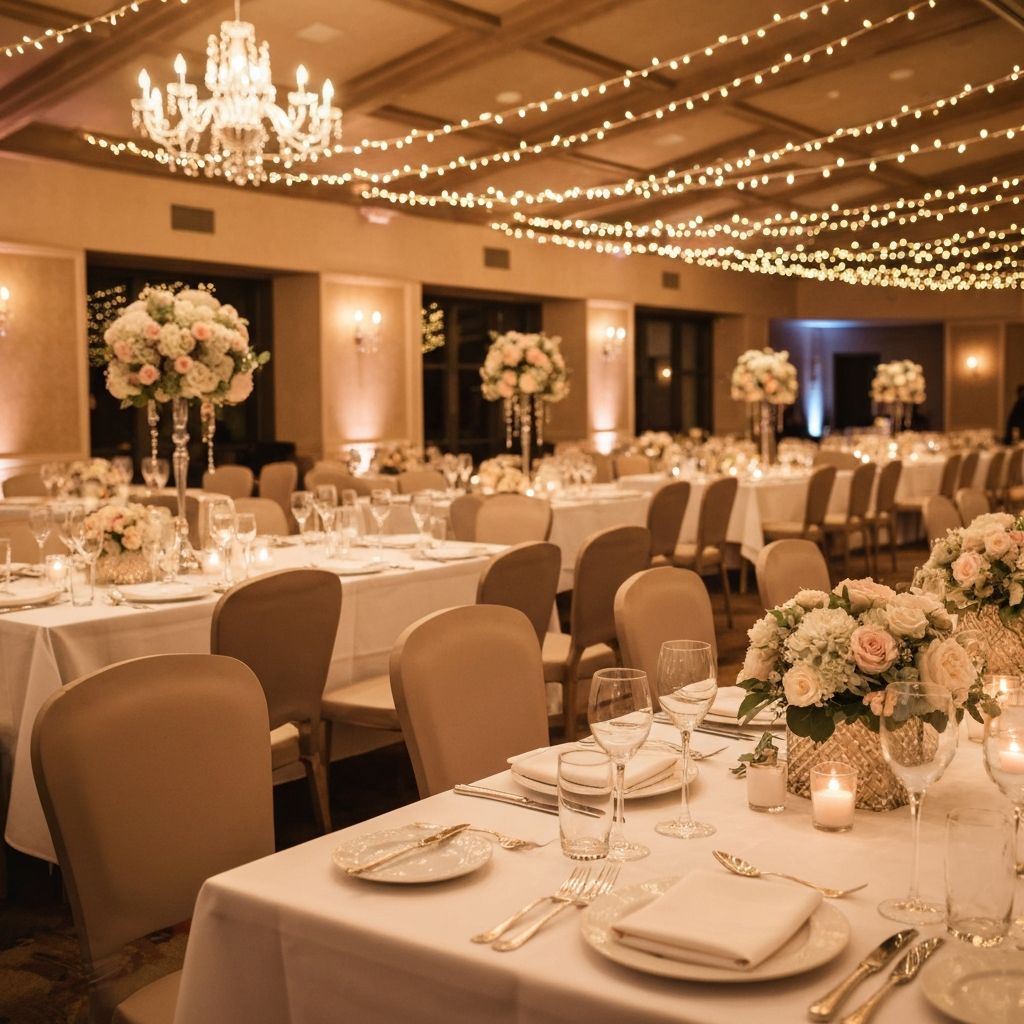 Elegant wedding reception venue